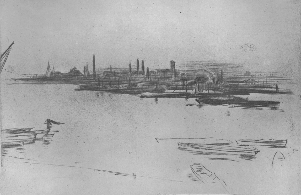 Battersea, Świt, 1877, 1904 autorstwa James Abbott McNeill Whistler