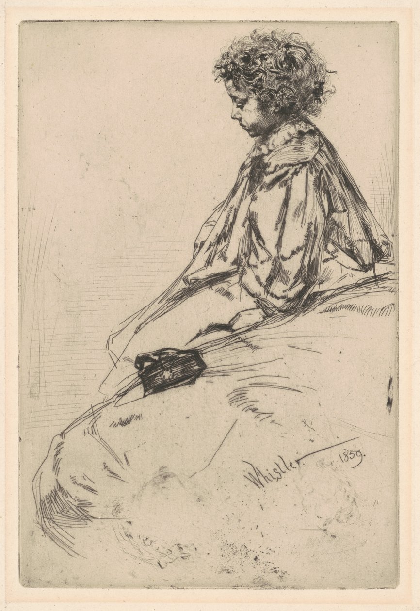 Bibi Lalouette, 1859. autorstwa James Abbott McNeill Whistler