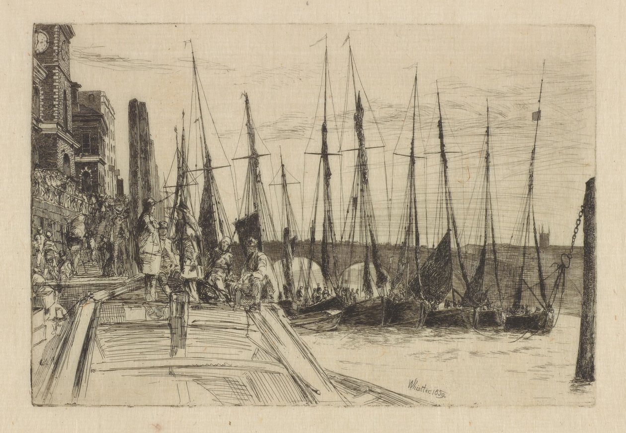 Billingsgate, 1859. autorstwa James Abbott McNeill Whistler