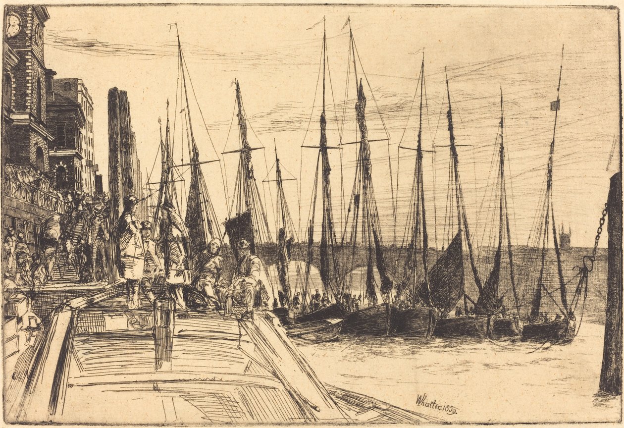 Billingsgate, 1859. autorstwa James Abbott McNeill Whistler