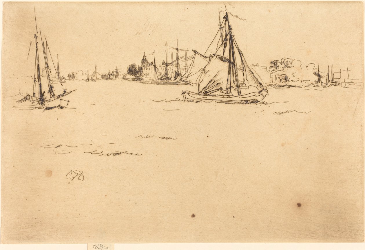 Dordrecht, 1884. autorstwa James Abbott McNeill Whistler