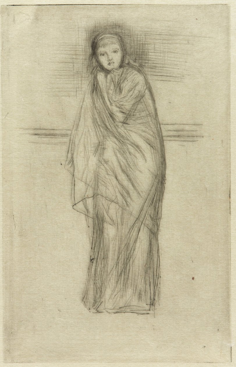 Drapowany model, 1870. autorstwa James Abbott McNeill Whistler
