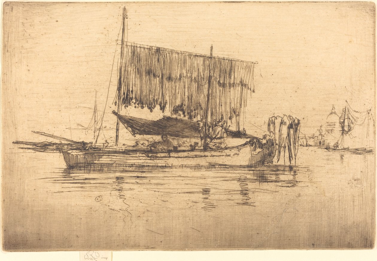 Łódź rybacka, 1880. autorstwa James Abbott McNeill Whistler
