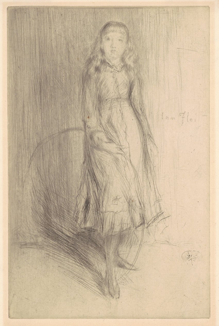 Florencja Leyland, 1874. autorstwa James Abbott McNeill Whistler
