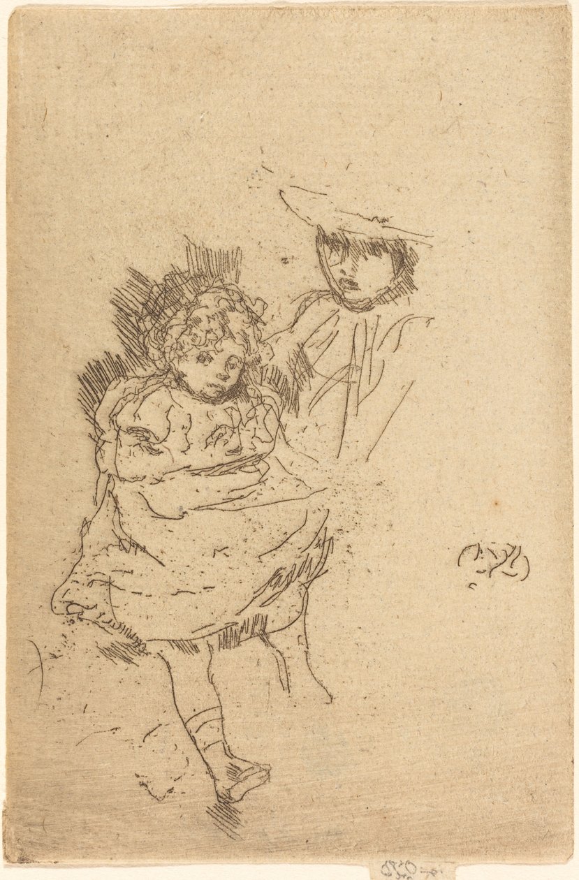 Cygańskie dziecko. autorstwa James Abbott McNeill Whistler