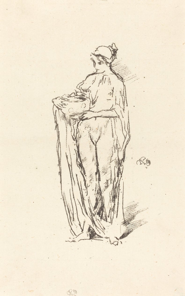Dziewczyna z miską, 1895. autorstwa James Abbott McNeill Whistler