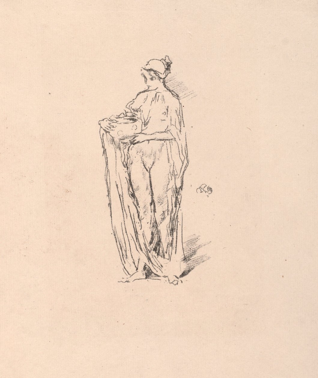 Dziewczyna z miską, 1895. autorstwa James Abbott McNeill Whistler