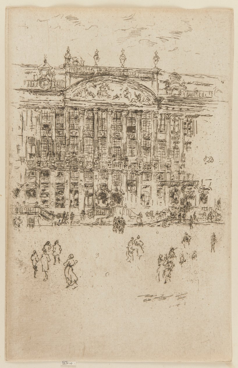 Wielki Plac, Bruksela, 1887. autorstwa James Abbott McNeill Whistler