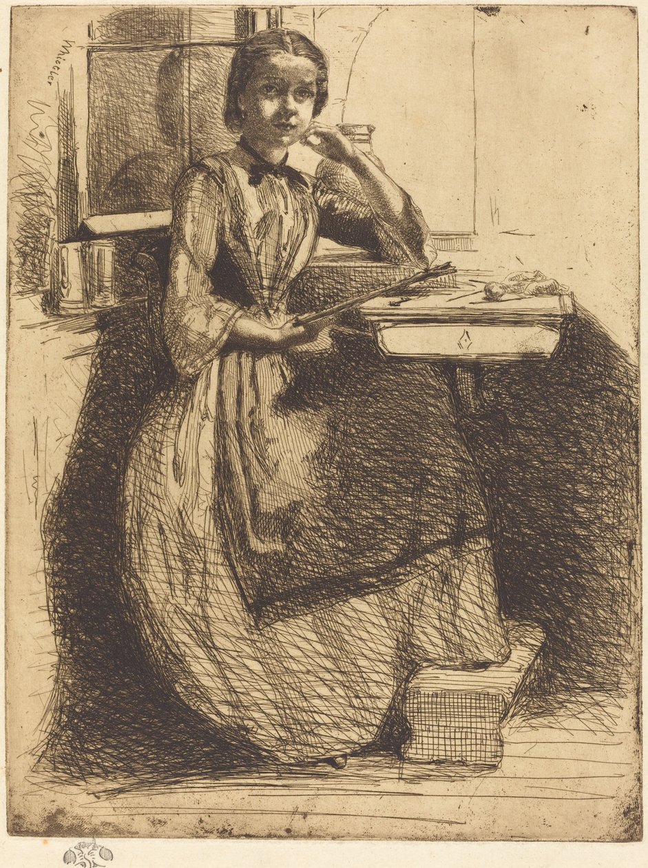 Gretchen w Heidelbergu, 1858. autorstwa James Abbott McNeill Whistler