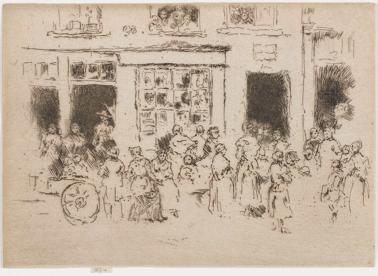 High Street, Bruksela, 1887. autorstwa James Abbott McNeill Whistler