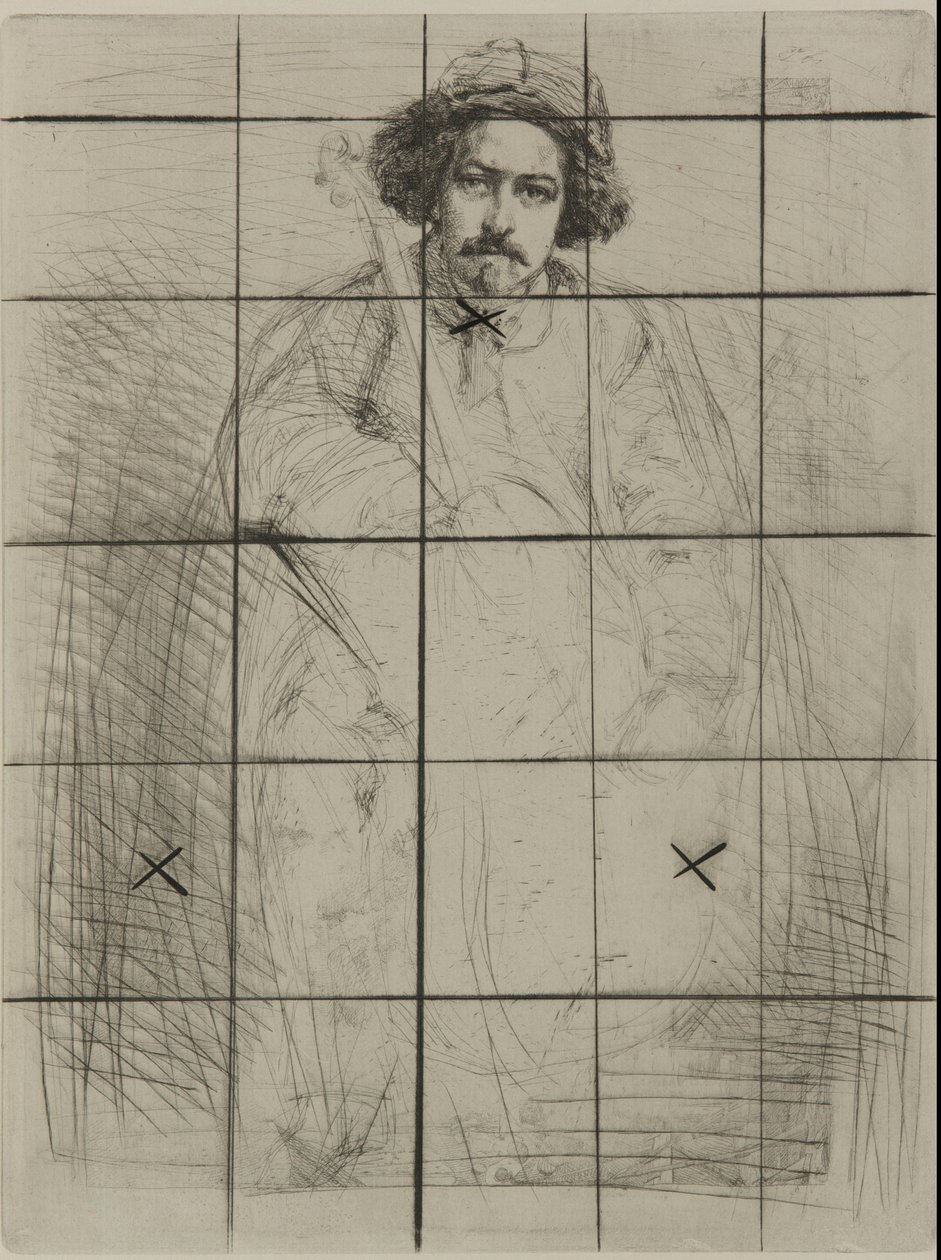 J. Becquet, Rzeźbiarz, 1859. autorstwa James Abbott McNeill Whistler