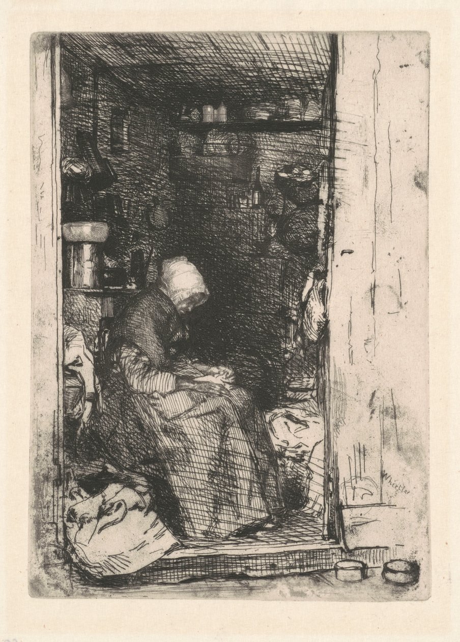 Stara kobieta w łachmanach, 1858. autorstwa James Abbott McNeill Whistler