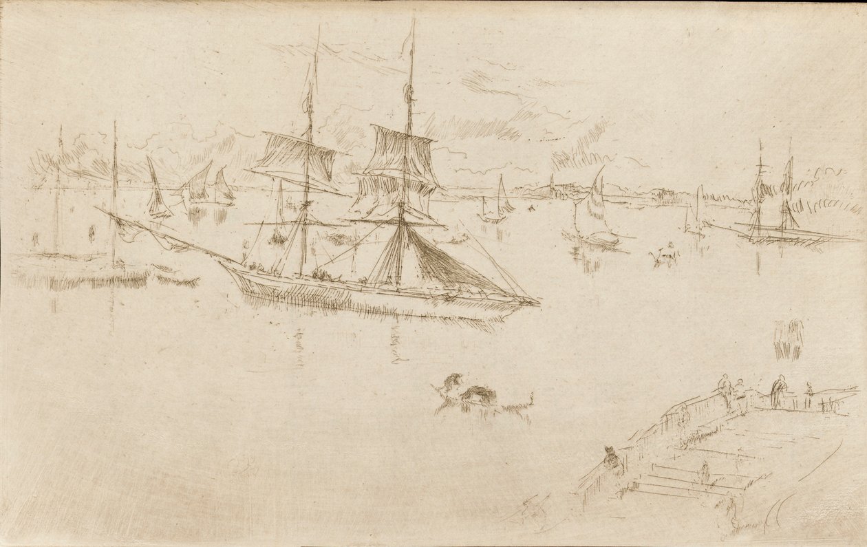 Zalew-Południe, 1879-1880. autorstwa James Abbott McNeill Whistler