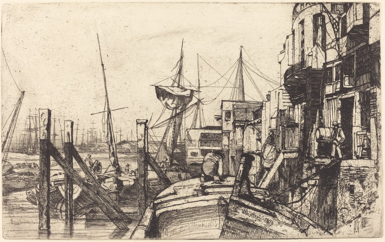 Wapiennik, 1859. autorstwa James Abbott McNeill Whistler