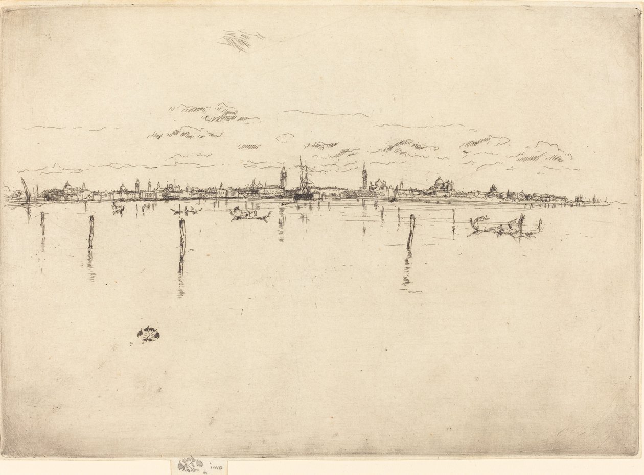 Mała Wenecja, 1880. autorstwa James Abbott McNeill Whistler
