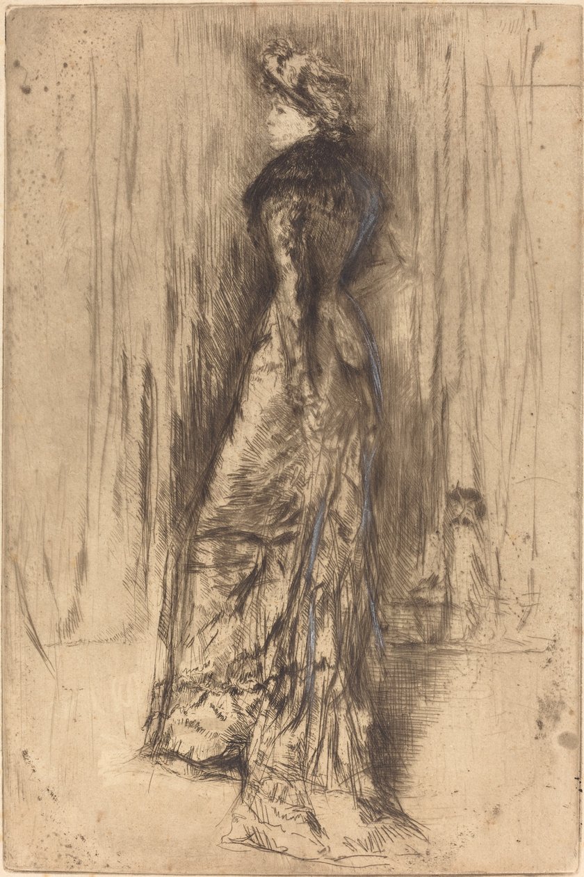 Maud, stojący, c. 1873. autorstwa James Abbott McNeill Whistler