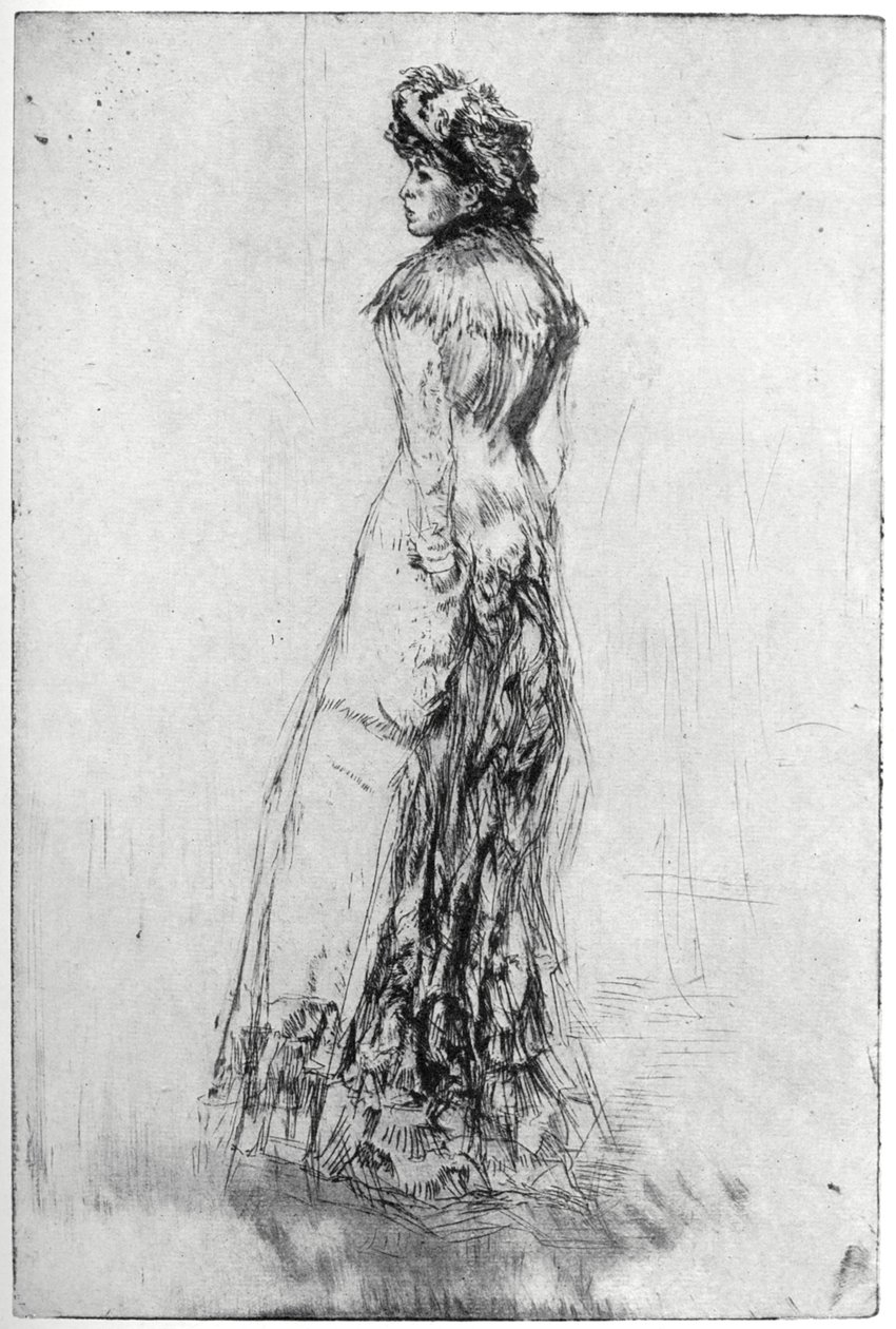 Maude, stojący, 1873 1904. autorstwa James Abbott McNeill Whistler