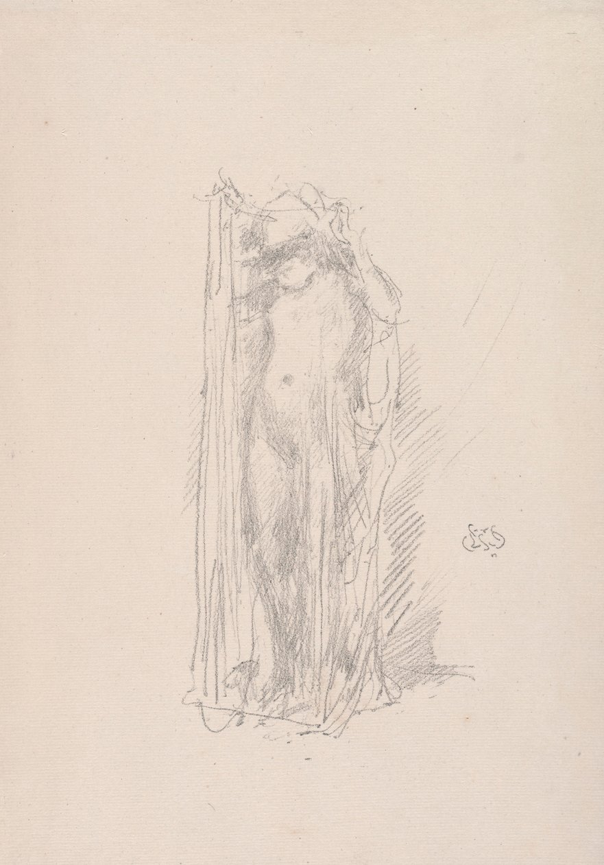 Drapowanie modelowe, 1890. autorstwa James Abbott McNeill Whistler