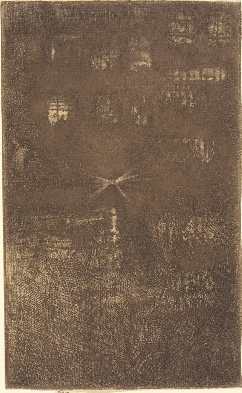 Nokturn: Dom Tańca, 1889. autorstwa James Abbott McNeill Whistler