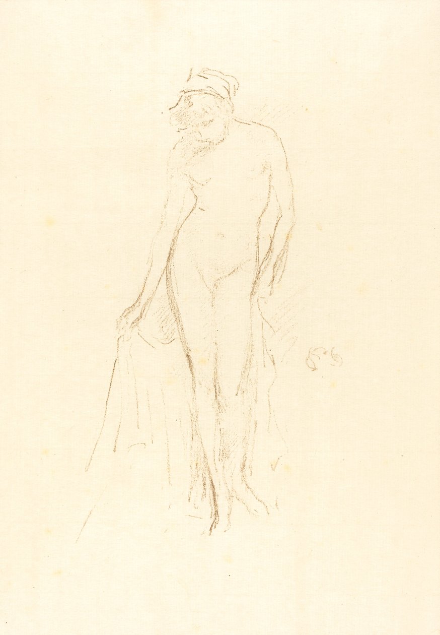 Model nago, stojący, ok. 1891. autorstwa James Abbott McNeill Whistler