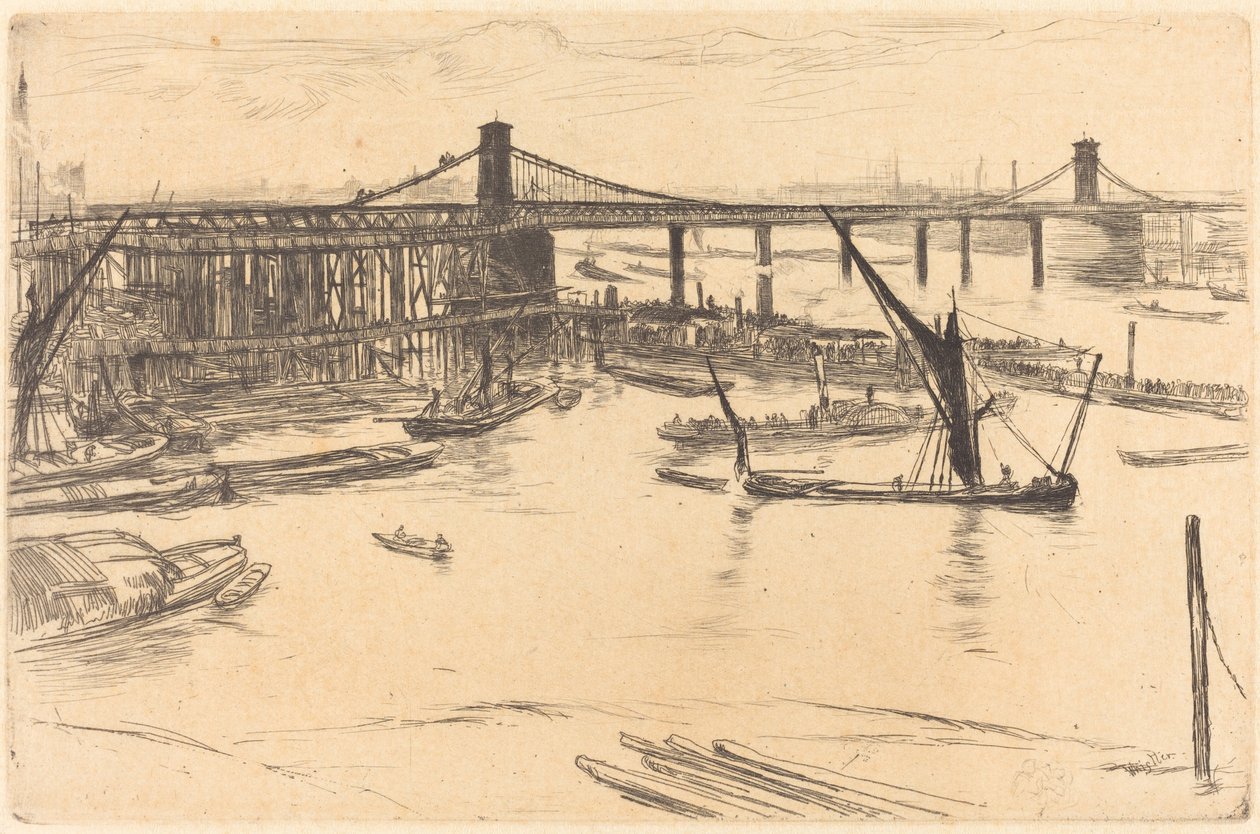 Stary most Hungerford, 1861. autorstwa James Abbott McNeill Whistler