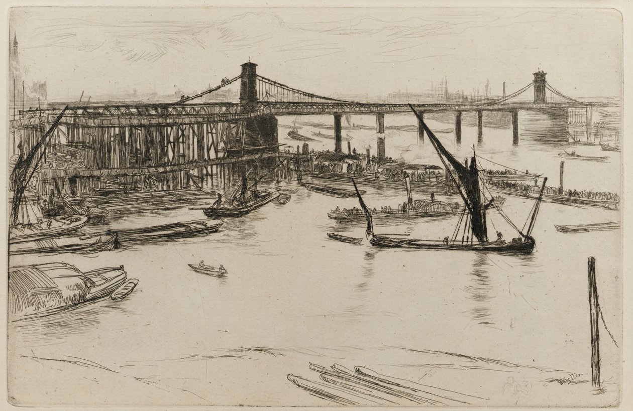 Stary most Hungerford, 1861. autorstwa James Abbott McNeill Whistler