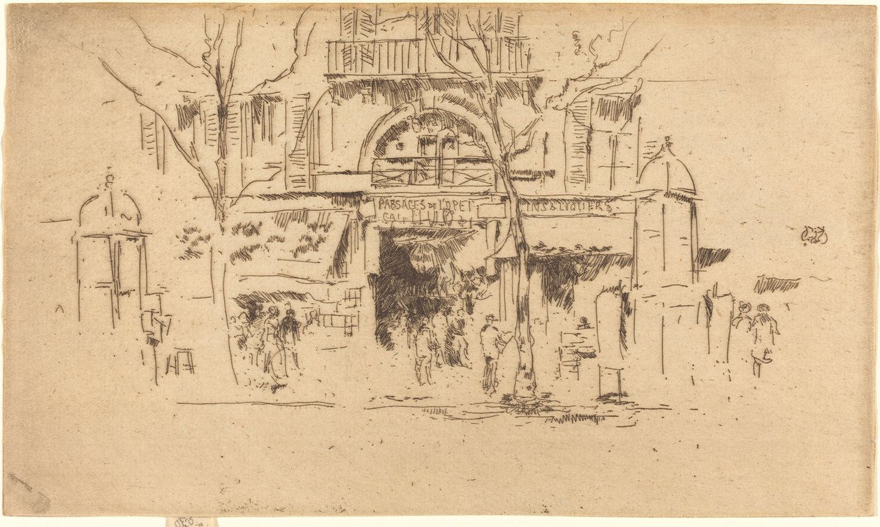 Pasaże Opery. autorstwa James Abbott McNeill Whistler