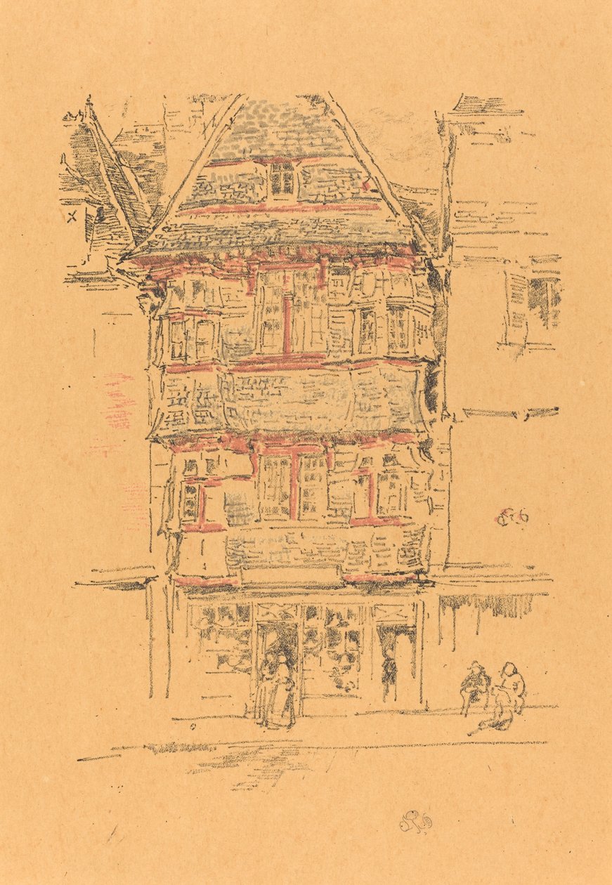Czerwony Dom, Paimpol, 1893. autorstwa James Abbott McNeill Whistler
