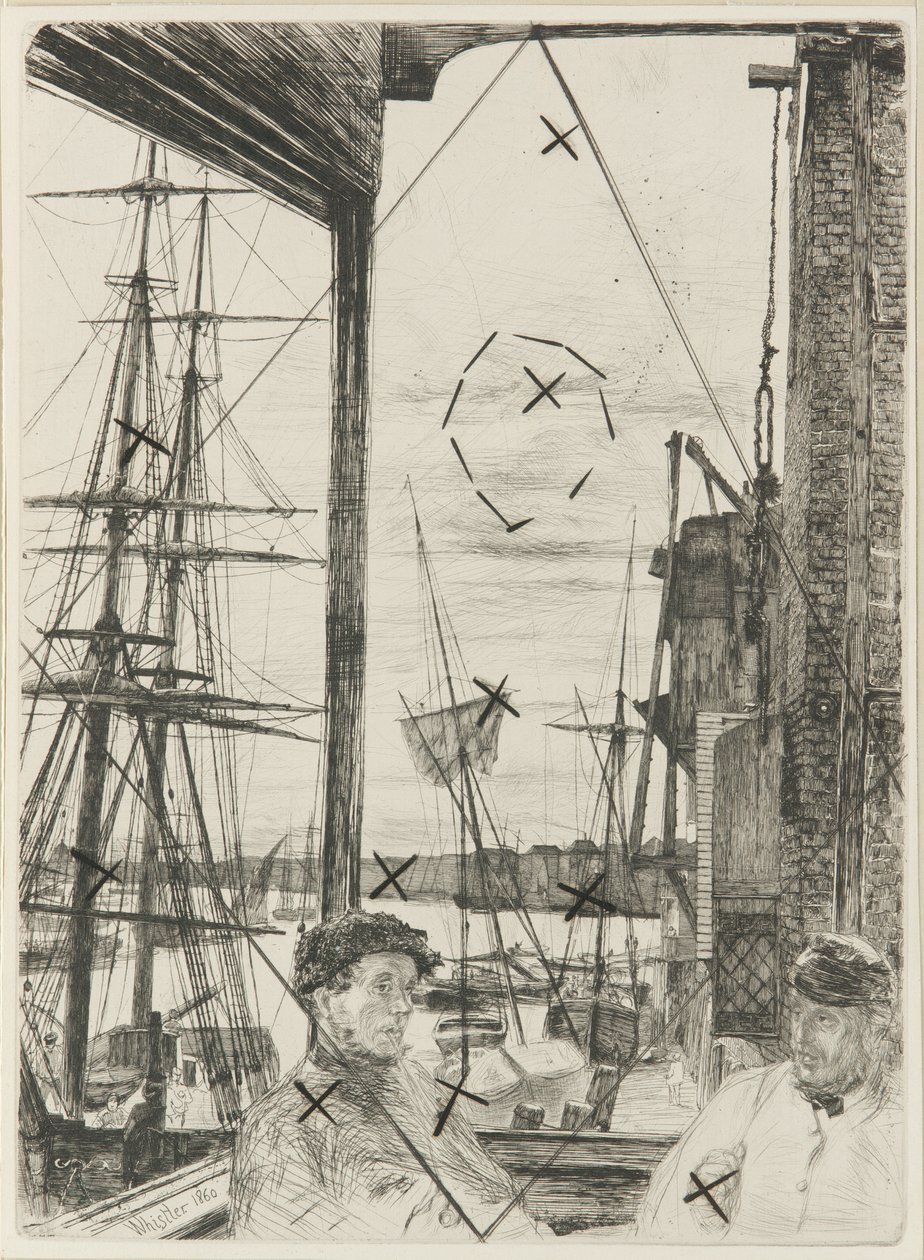 Rotherhithe, 1860. autorstwa James Abbott McNeill Whistler
