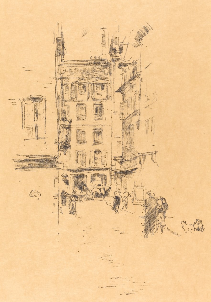 Rue Furstenburg, 1894. autorstwa James Abbott McNeill Whistler