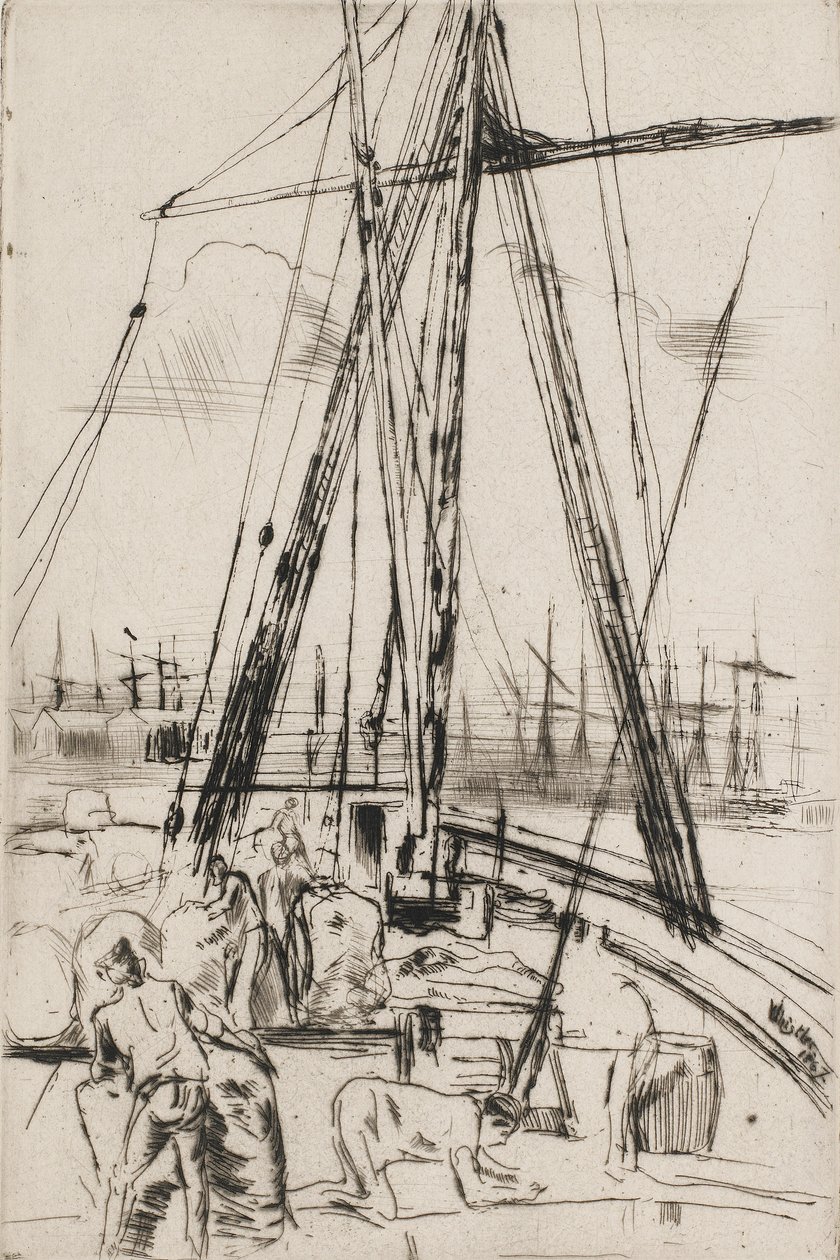 Wysyłka w Liverpoolu, 1867. autorstwa James Abbott McNeill Whistler
