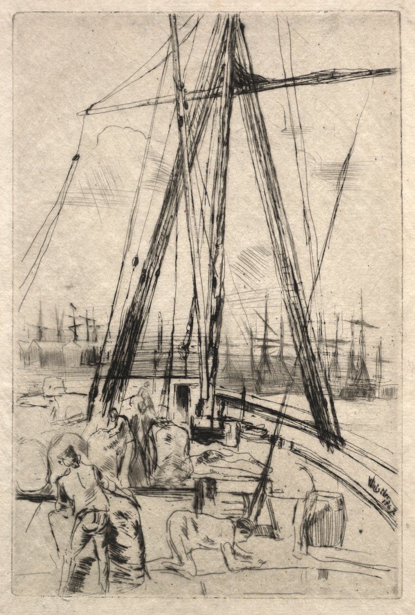 Wysyłka w Liverpoolu, 1867. autorstwa James Abbott McNeill Whistler