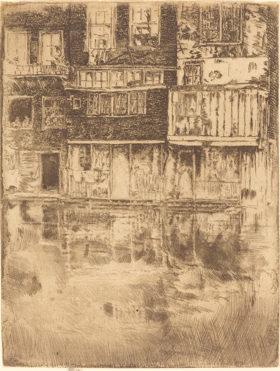 Kwadratowy Dom, Amsterdam, 1889. autorstwa James Abbott McNeill Whistler