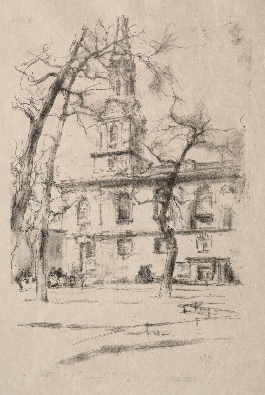 St. Giles-in-the-Fields, 1896. autorstwa James Abbott McNeill Whistler