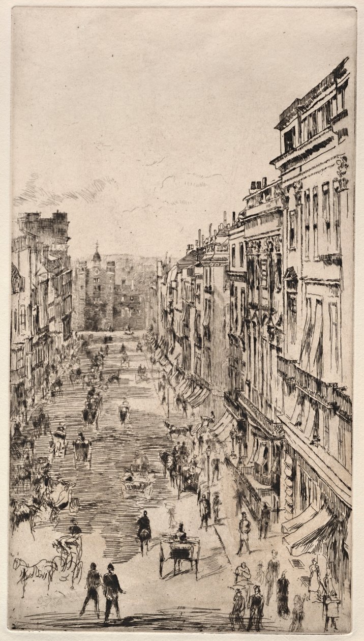ul. Św. Jakuba. autorstwa James Abbott McNeill Whistler
