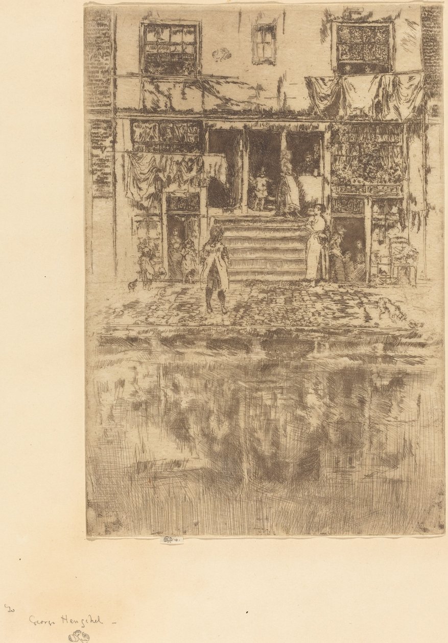 Schody, Amsterdam, 1889. autorstwa James Abbott McNeill Whistler