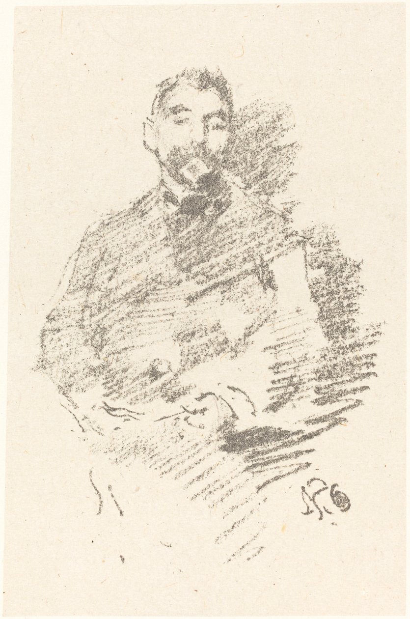 Stephane Mallarmé, 1892. autorstwa James Abbott McNeill Whistler