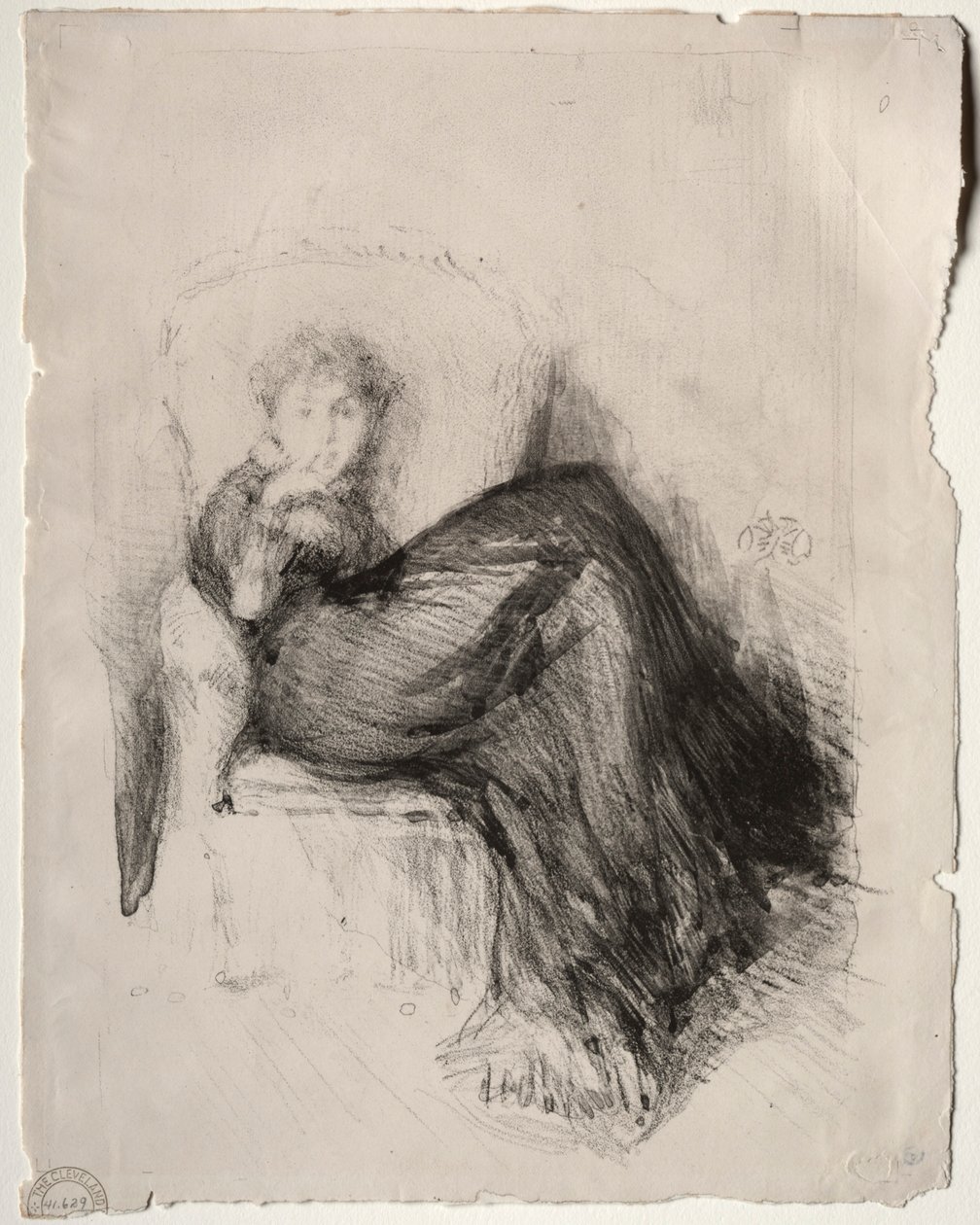 Studium - Maude siedząca, 1878. autorstwa James Abbott McNeill Whistler