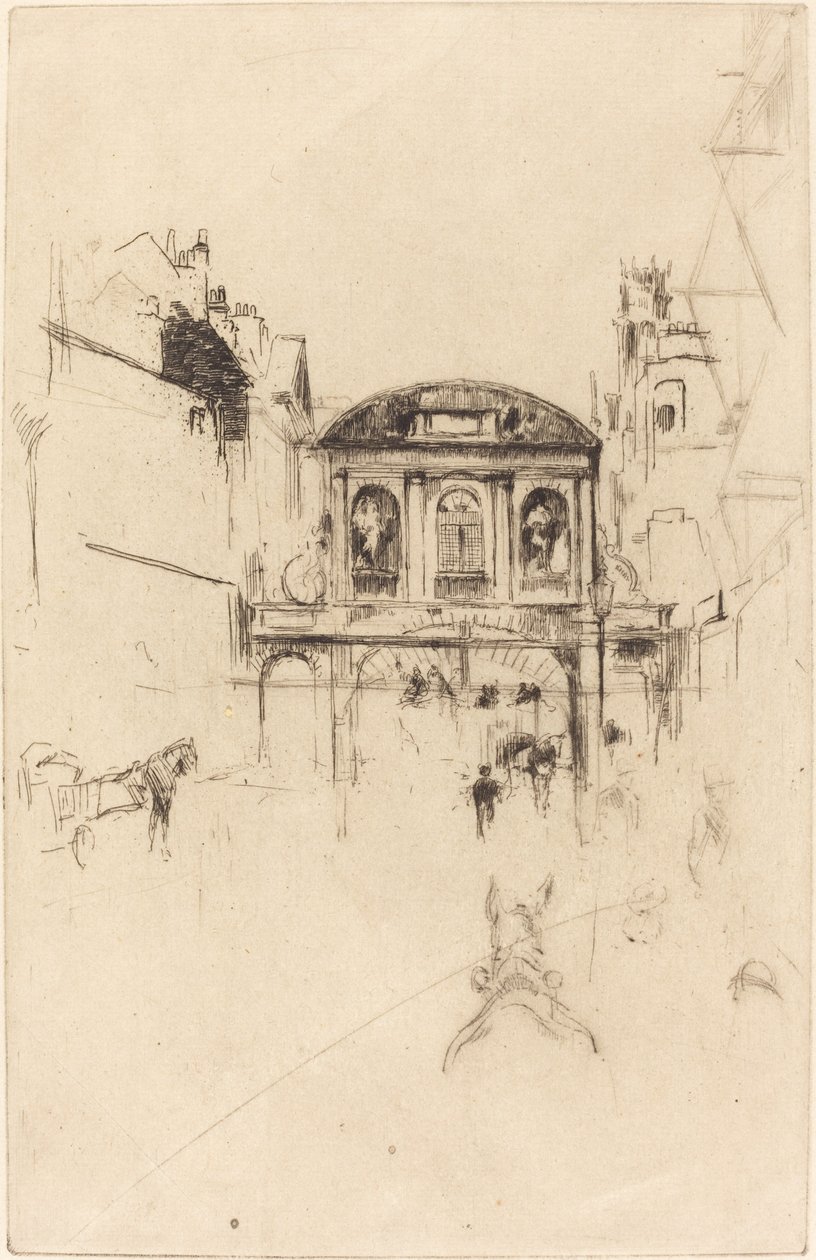 Świątynia Bar, ok. 1877. autorstwa James Abbott McNeill Whistler