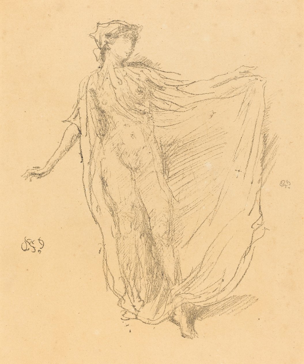 Tańcząca dziewczyna, 1889. autorstwa James Abbott McNeill Whistler