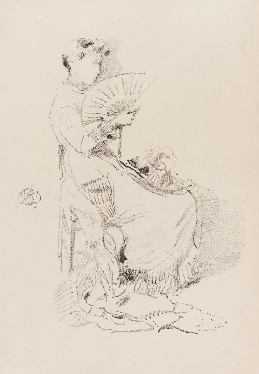 Wachlarz, 1879. autorstwa James Abbott McNeill Whistler