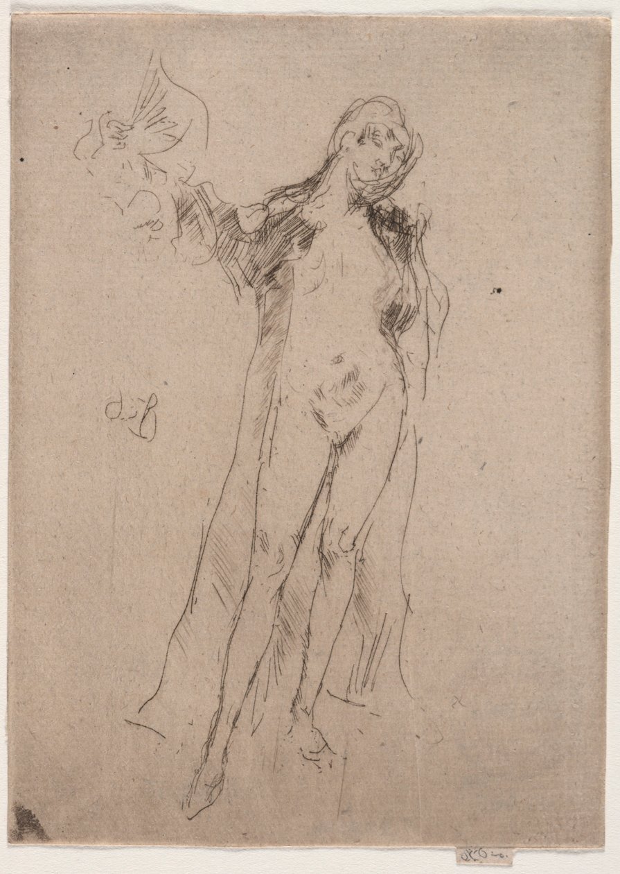 Model wentylatora nr 3. autorstwa James Abbott McNeill Whistler