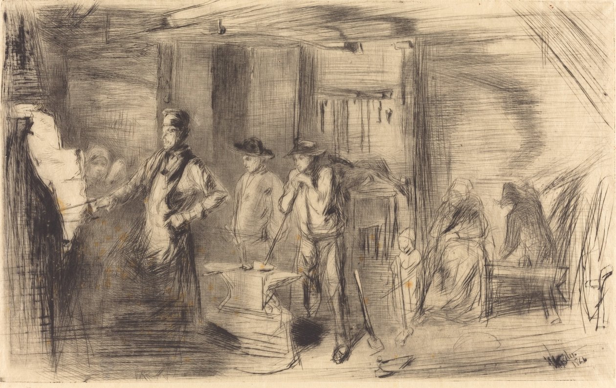 Kuźnia, 1861. autorstwa James Abbott McNeill Whistler