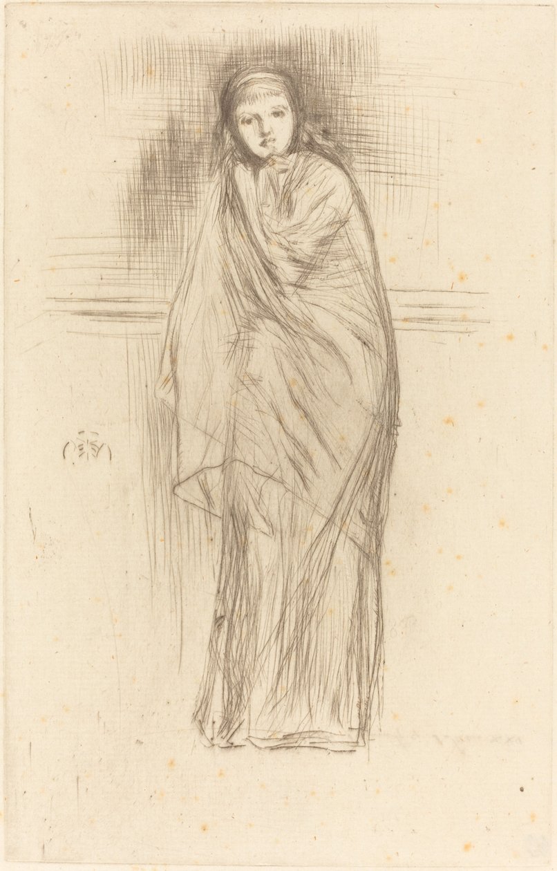 Model odpoczywający, 1870. autorstwa James Abbott McNeill Whistler