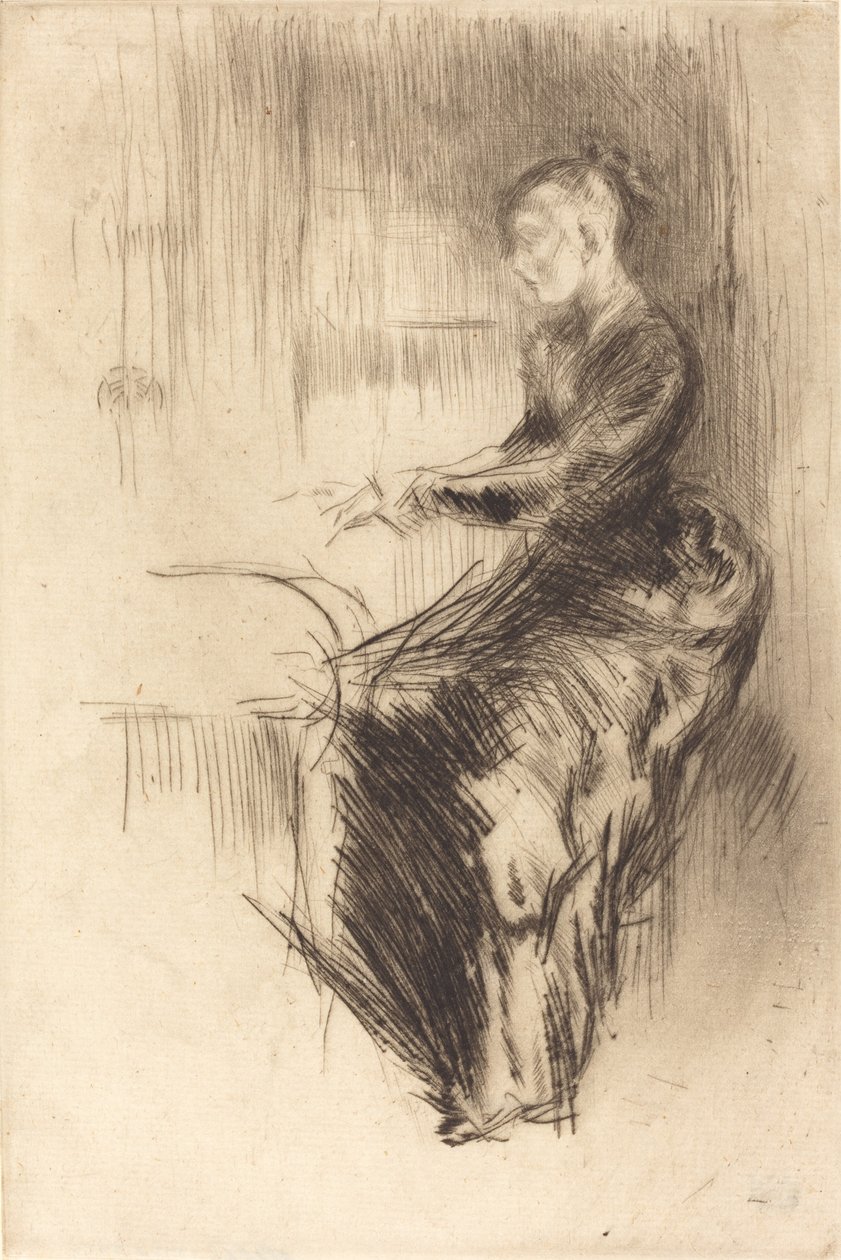 Fortepian, 1875. autorstwa James Abbott McNeill Whistler