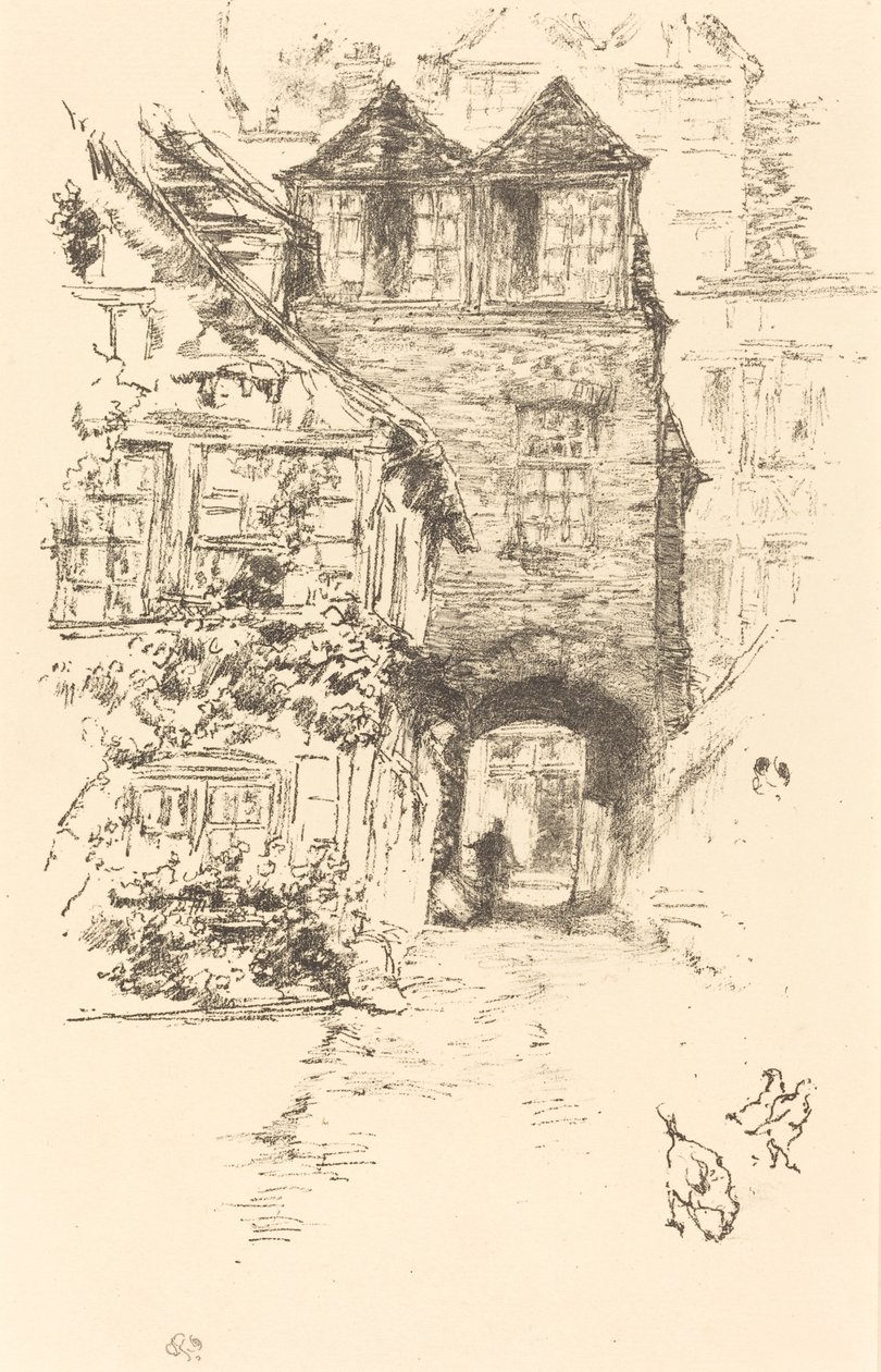 Dom Księży, Rouen, 18941895. autorstwa James Abbott McNeill Whistler