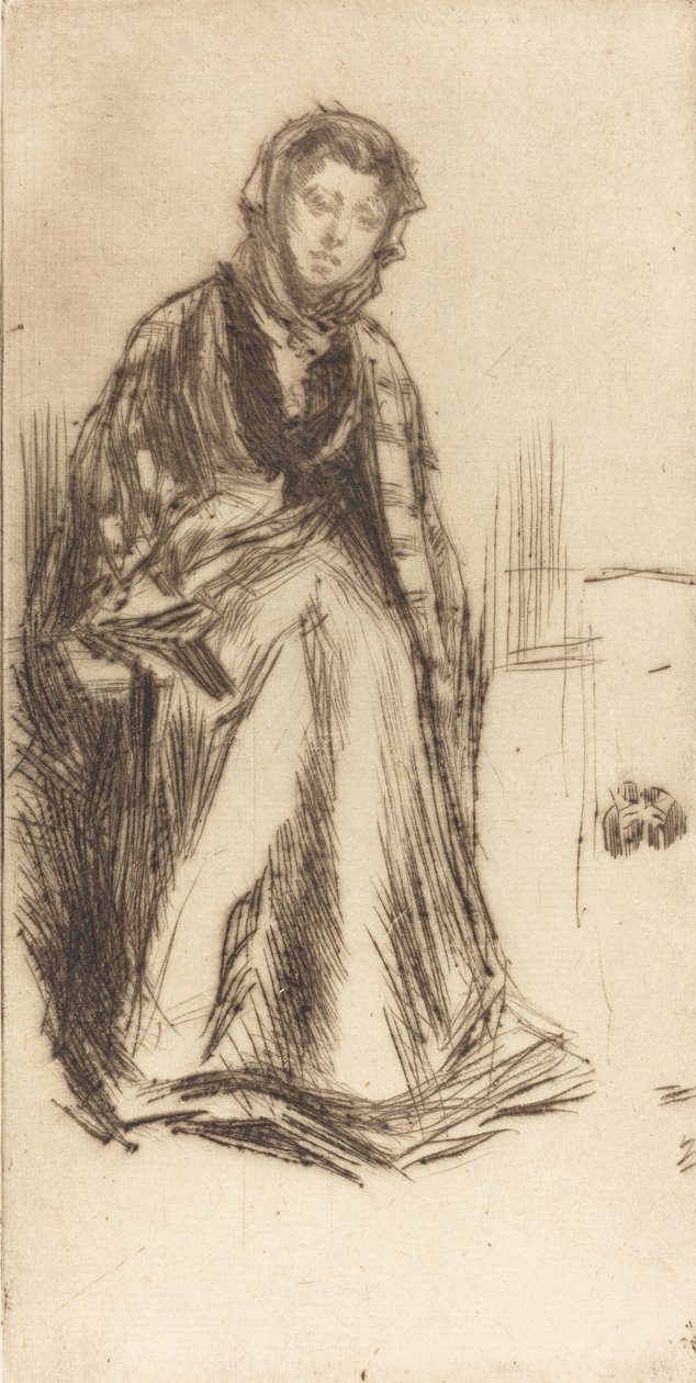 Szkocka wdowa, 1875. autorstwa James Abbott McNeill Whistler