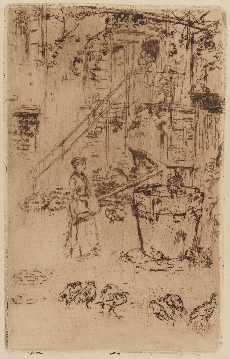 Indyki, 1879-1880. autorstwa James Abbott McNeill Whistler