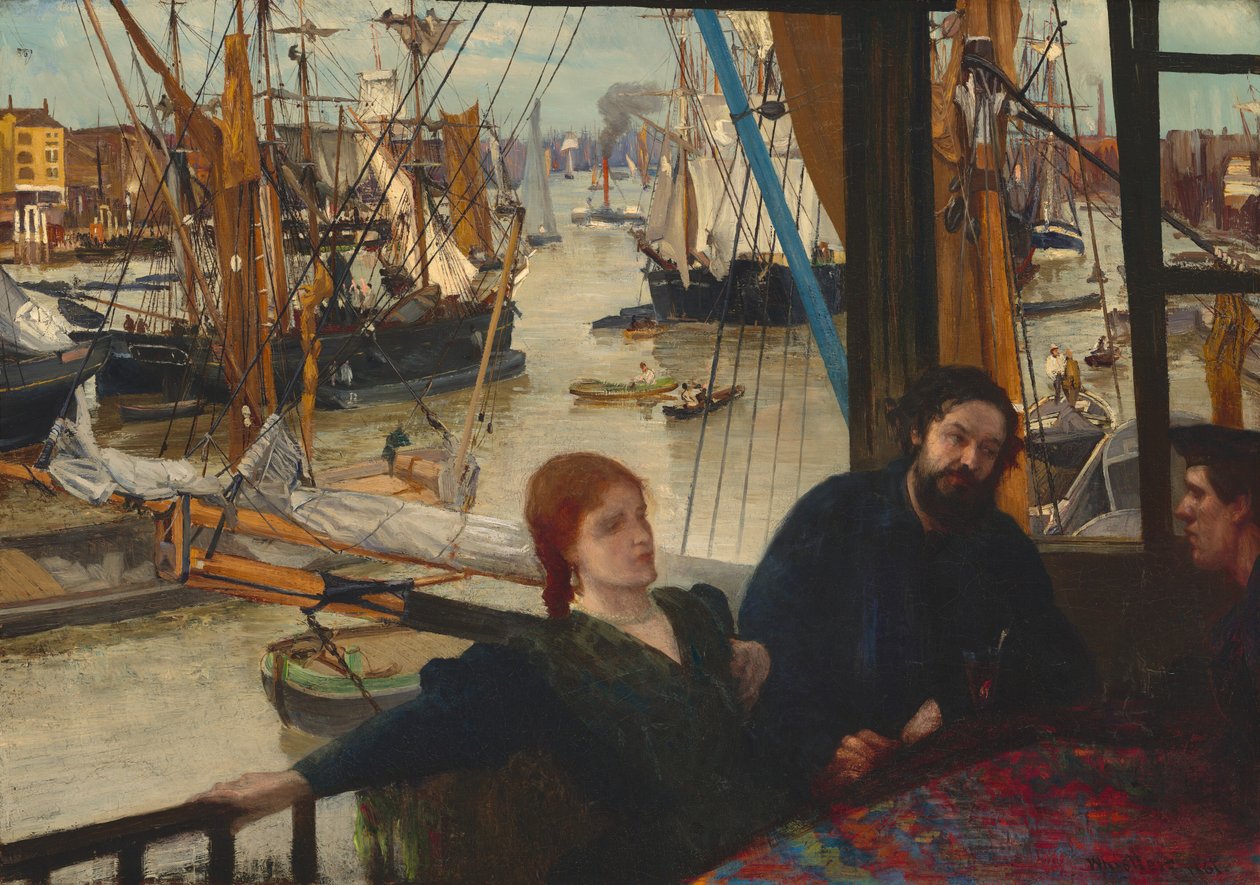 Wapping, 1860-1864. autorstwa James Abbott McNeill Whistler