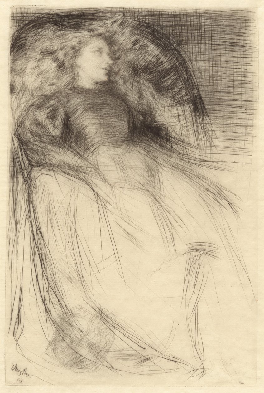 Zmęczony, 1863. autorstwa James Abbott McNeill Whistler